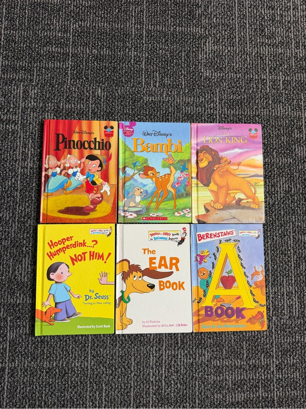 Children’s Books Lot of 6 Disney Dr Seuss Berenstain Bears